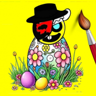 Sprunki Easter Coloring img